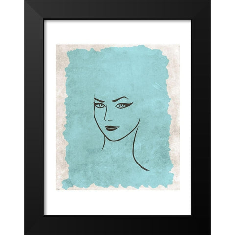 Beauty Queen 2 Black Modern Wood Framed Art Print by Phillip, Jamie