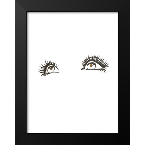 Beauty Queen 4 Black Modern Wood Framed Art Print by Phillip, Jamie