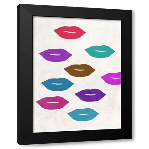 Beauty Queen 5 Black Modern Wood Framed Art Print with Double Matting by Phillip, Jamie
