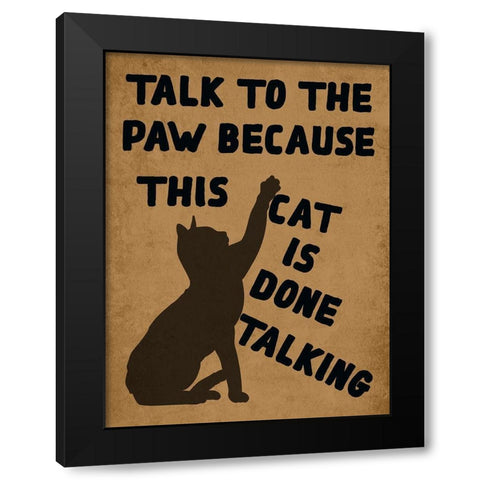 Cats Life Black Modern Wood Framed Art Print with Double Matting by Phillip, Jamie