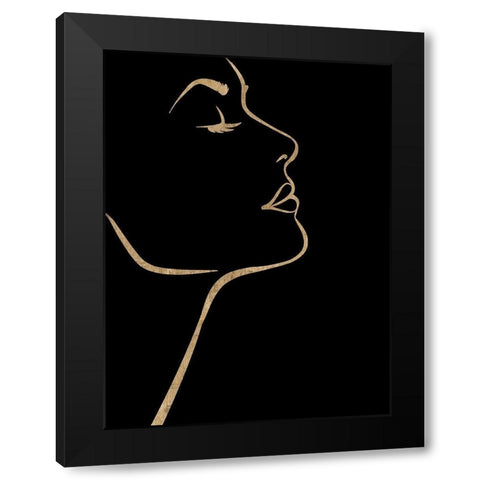Hey Girl Black Modern Wood Framed Art Print with Double Matting by Phillip, Jamie