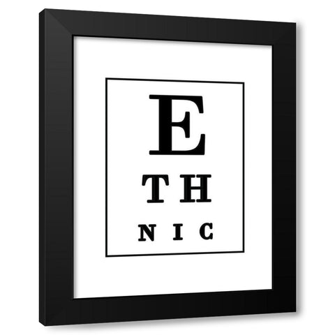 Ethnic BW Black Modern Wood Framed Art Print by Phillip, Jamie