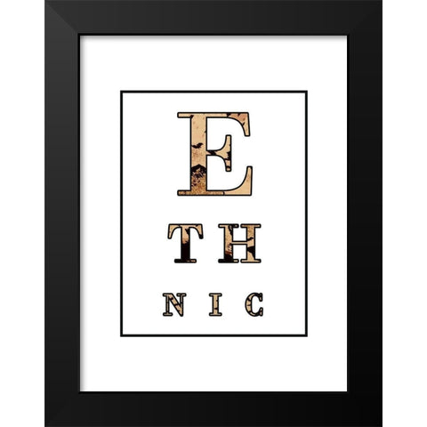 Ethnic Black Modern Wood Framed Art Print by Phillip, Jamie