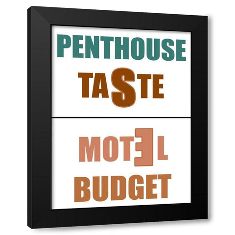Penthouse Black Modern Wood Framed Art Print with Double Matting by Phillip, Jamie