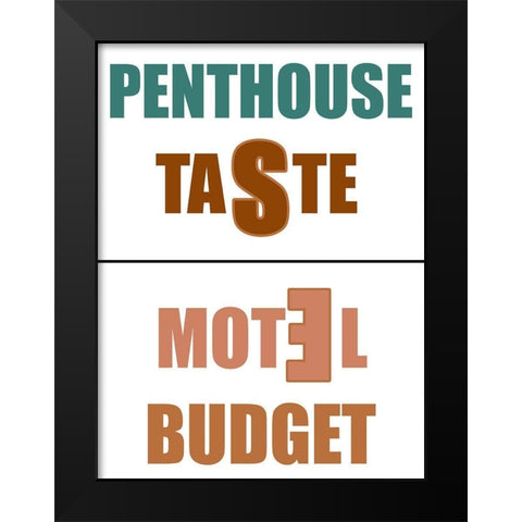 Penthouse Black Modern Wood Framed Art Print by Phillip, Jamie