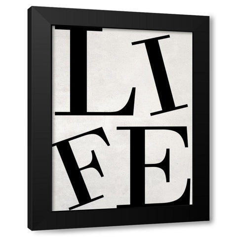Life Black Modern Wood Framed Art Print with Double Matting by Phillip, Jamie