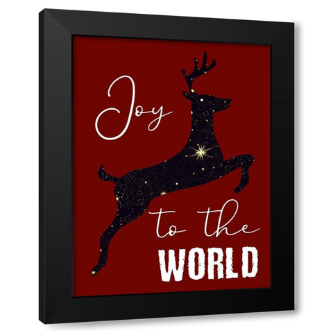 Joy Black Modern Wood Framed Art Print by Phillip, Jamie