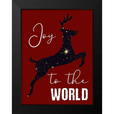 Joy Black Modern Wood Framed Art Print by Phillip, Jamie