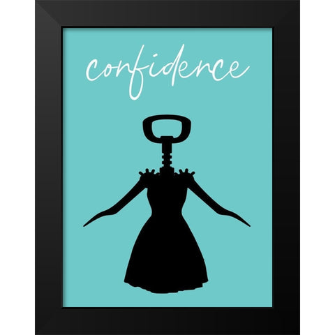 Confidence Black Modern Wood Framed Art Print by Phillip, Jamie