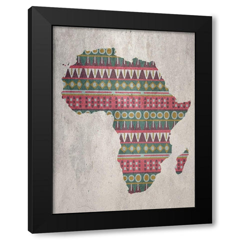 Africa Black Modern Wood Framed Art Print with Double Matting by Phillip, Jamie