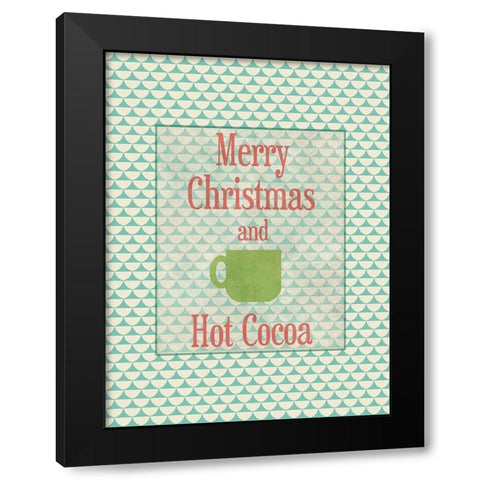 Christmas Cocoa Black Modern Wood Framed Art Print by Phillip, Jamie