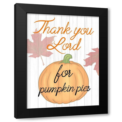 Pumpkin Pie Black Modern Wood Framed Art Print with Double Matting by Phillip, Jamie