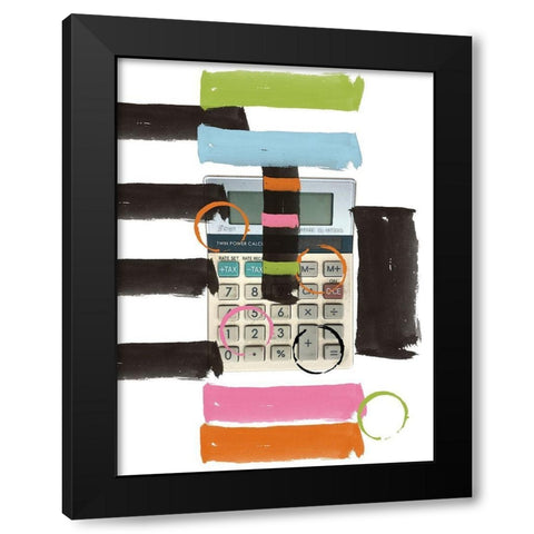 Add Up Black Modern Wood Framed Art Print with Double Matting by Phillip, Jamie