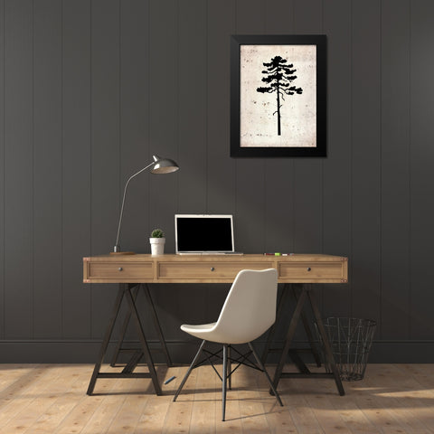 Botancal Calm Black Modern Wood Framed Art Print by Phillip, Jamie