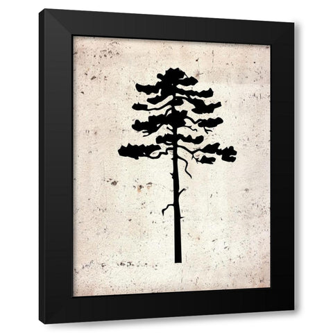 Botancal Calm Black Modern Wood Framed Art Print with Double Matting by Phillip, Jamie