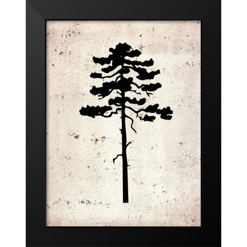 Botancal Calm Black Modern Wood Framed Art Print by Phillip, Jamie