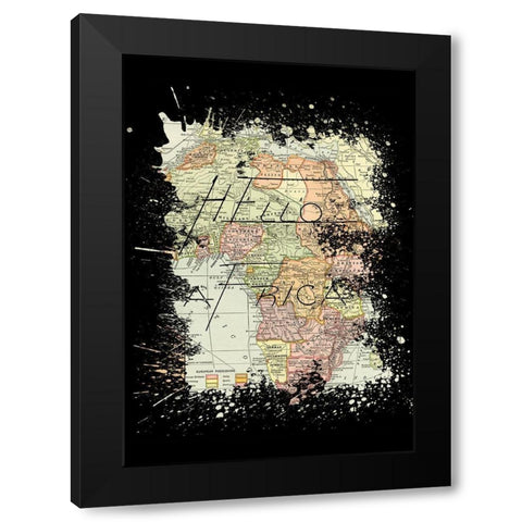 Africa Black Modern Wood Framed Art Print by Phillip, Jamie