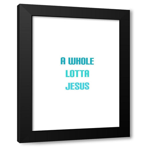 Bright Jesus Black Modern Wood Framed Art Print by Phillip, Jamie