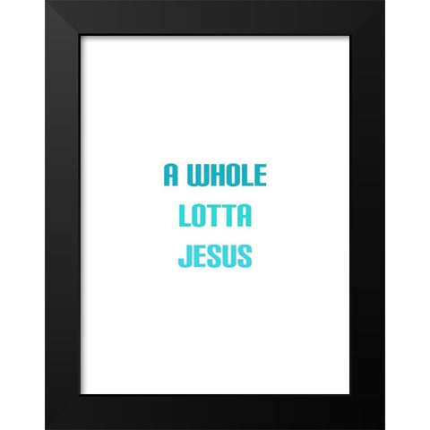 Bright Jesus Black Modern Wood Framed Art Print by Phillip, Jamie