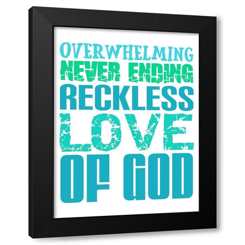 Reckless Love Black Modern Wood Framed Art Print by Phillip, Jamie