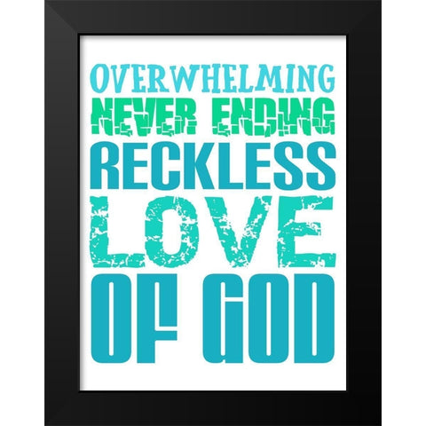 Reckless Love Black Modern Wood Framed Art Print by Phillip, Jamie