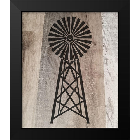 Farmimg 2 Black Modern Wood Framed Art Print by Phillip, Jamie