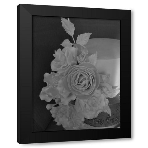 Flower Black Modern Wood Framed Art Print by Phillip, Jamie