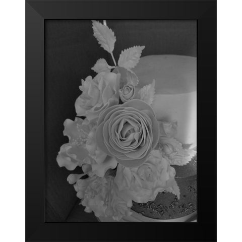 Flower Black Modern Wood Framed Art Print by Phillip, Jamie