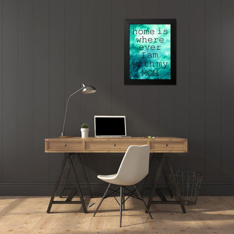 My Mom Black Modern Wood Framed Art Print by Phillip, Jamie