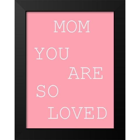 MY Mom 2 Black Modern Wood Framed Art Print by Phillip, Jamie