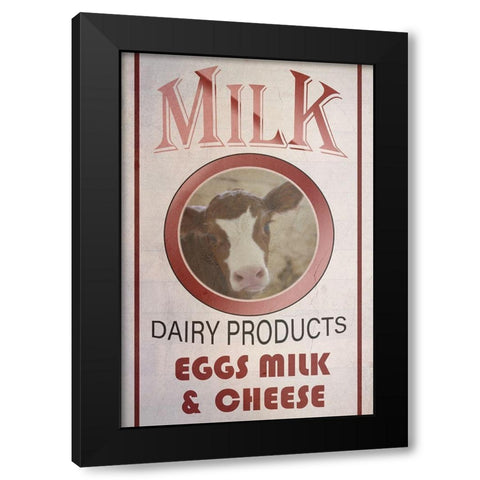 Dairy Black Modern Wood Framed Art Print with Double Matting by Phillip, Jamie