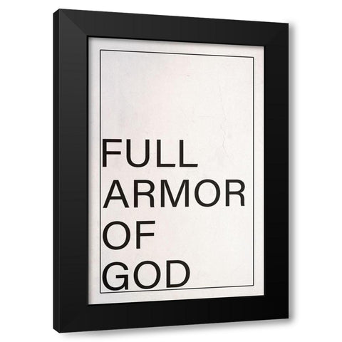 Armor Black Modern Wood Framed Art Print by Phillip, Jamie