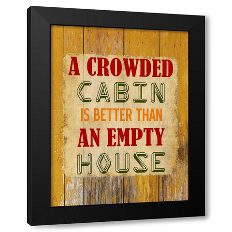 Cabin Black Modern Wood Framed Art Print by Phillip, Jamie