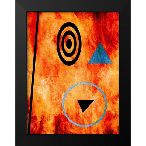 Celestrial Abstract 2 Black Modern Wood Framed Art Print by Phillip, Jamie