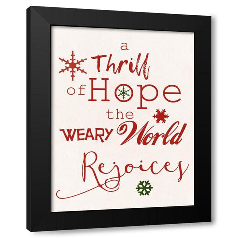 Hope Black Modern Wood Framed Art Print by Phillip, Jamie