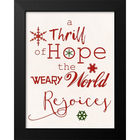 Hope Black Modern Wood Framed Art Print by Phillip, Jamie