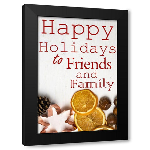 Holidays Black Modern Wood Framed Art Print with Double Matting by Phillip, Jamie