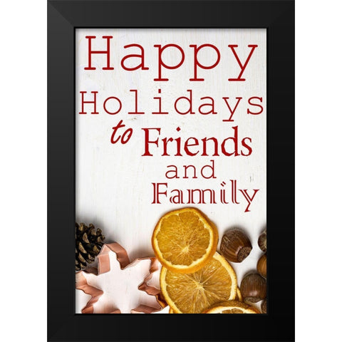 Holidays Black Modern Wood Framed Art Print by Phillip, Jamie