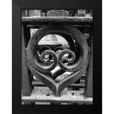Gate 3 Black Modern Wood Framed Art Print by Phillip, Jamie