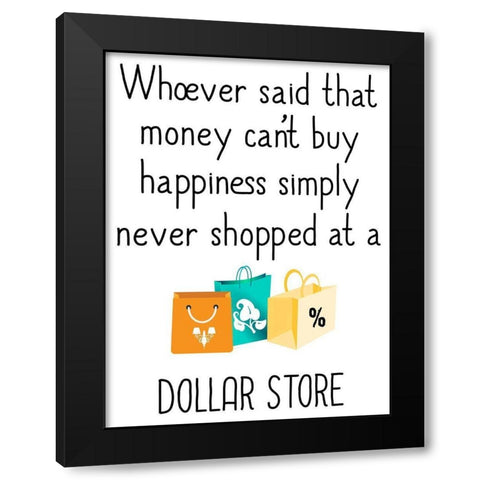 Dollar Store Black Modern Wood Framed Art Print by Phillip, Jamie