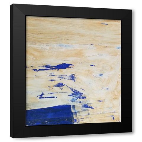 Double Brush Strokes Black Modern Wood Framed Art Print by Phillip, Jamie