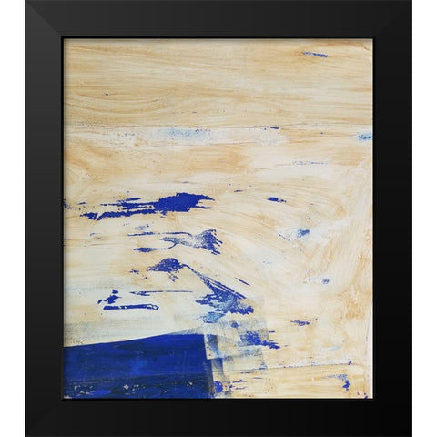 Double Brush Strokes Black Modern Wood Framed Art Print by Phillip, Jamie