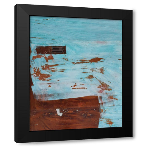 Double Brush Strokes 2 Black Modern Wood Framed Art Print by Phillip, Jamie