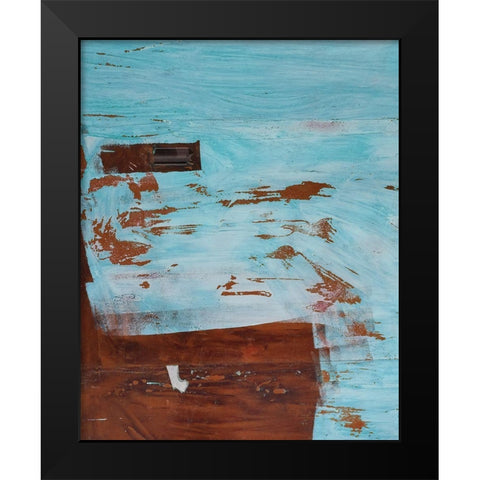 Double Brush Strokes 2 Black Modern Wood Framed Art Print by Phillip, Jamie