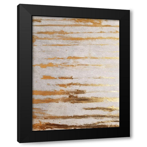 Golden Creation 1 Black Modern Wood Framed Art Print by Phillip, Jamie