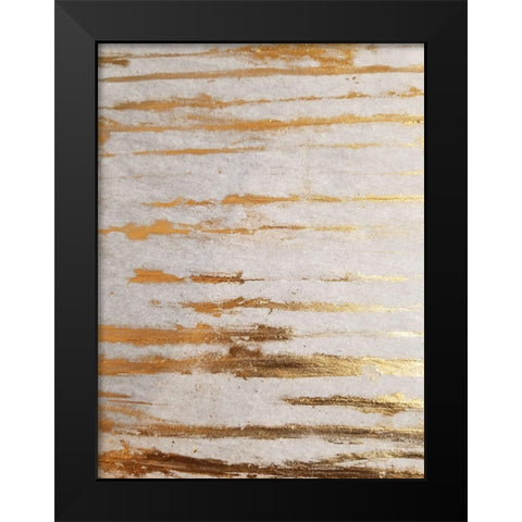 Golden Creation 1 Black Modern Wood Framed Art Print by Phillip, Jamie