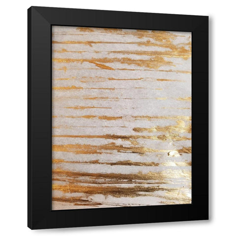 Golden Creation 2 Black Modern Wood Framed Art Print by Phillip, Jamie