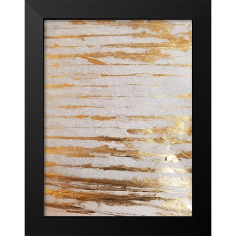 Golden Creation 2 Black Modern Wood Framed Art Print by Phillip, Jamie