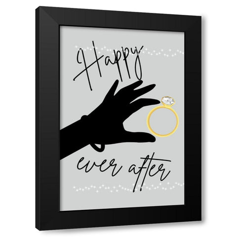 Crazy Love 3 Black Modern Wood Framed Art Print by Phillip, Jamie