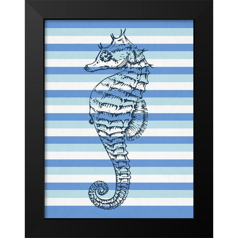 Seahorse 2 Black Modern Wood Framed Art Print by Phillip, Jamie